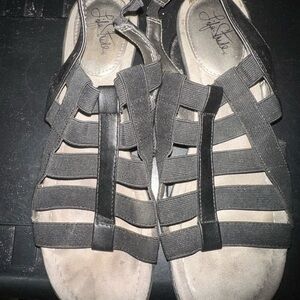 Black Strappy Sandals